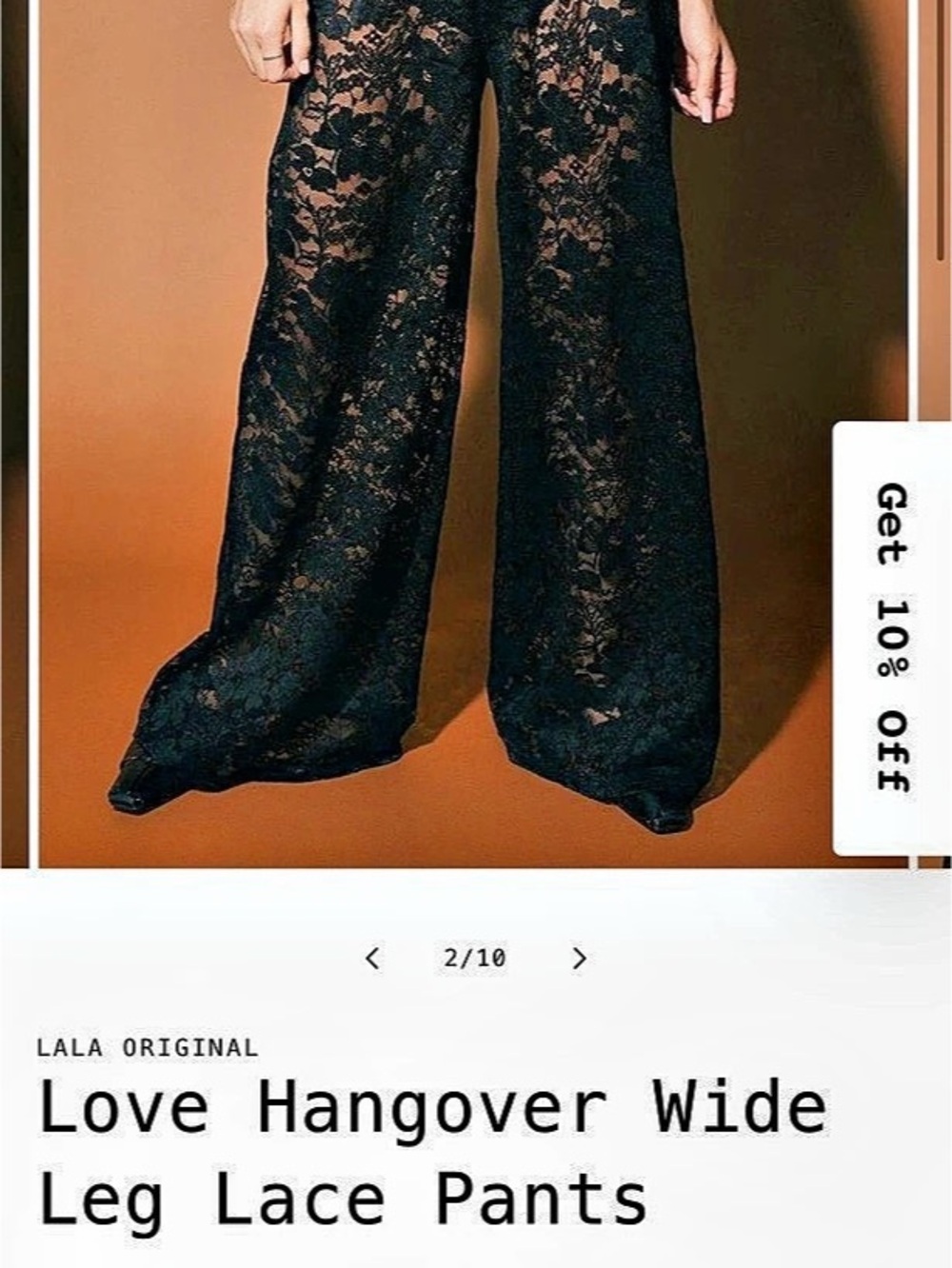 Dressed in LALA Original Love Hangover Wide Leg Lace Pants Wide Leg Lace Pants i